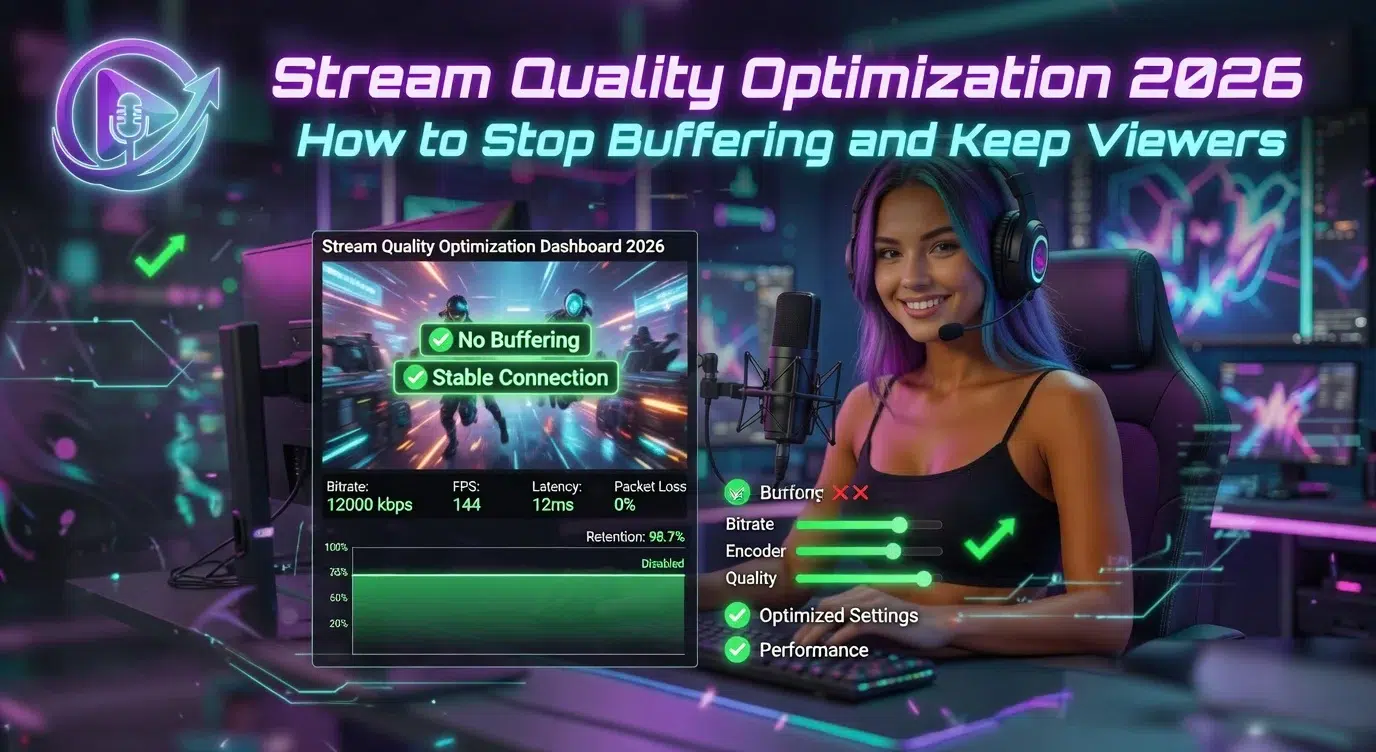 Stream Quality Optimization 2026: How to Stop Buffering and Keep Viewers